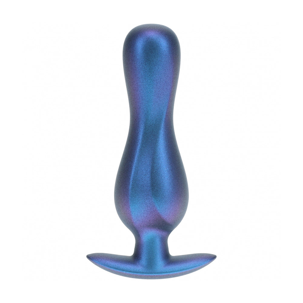 Ouch! Curvy Anal Plug Silicone Metallic Blue | 8714273057129 | Available at EroticWarehouse.com