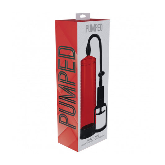 Pumped Basic Pump 2 Water Resistant Red | 8714273057976 | Available at EroticWarehouse.com