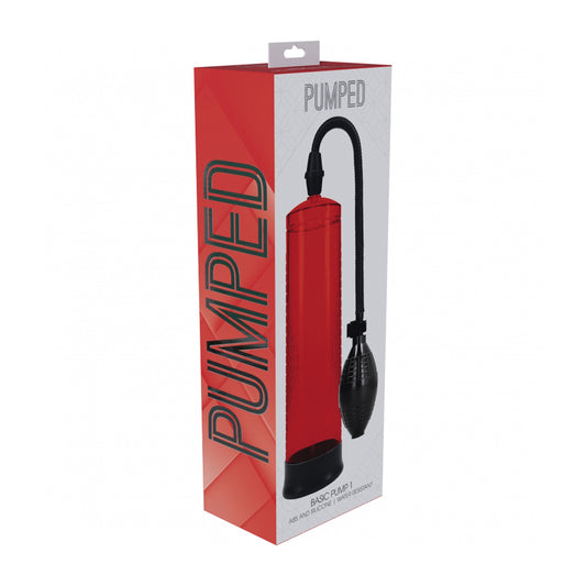 Pumped Basic Pump 1 Water Resistant Red | 8714273058102 | Available at EroticWarehouse.com