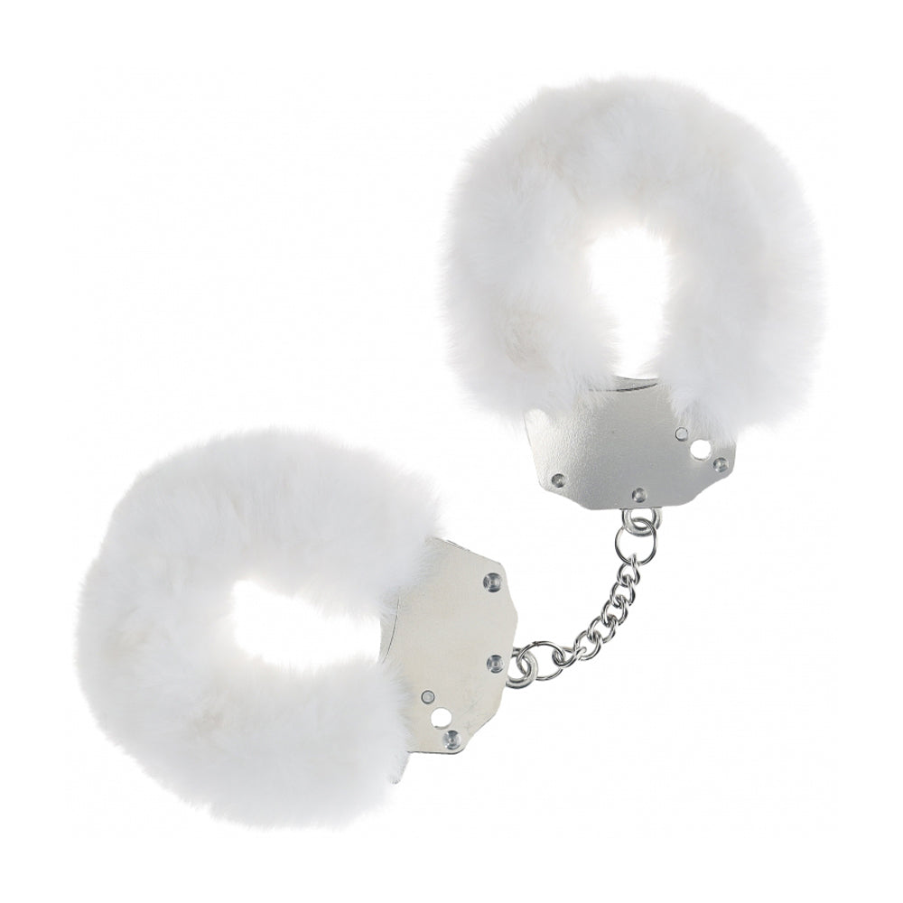 Ouch! Heavy-Duty Fluffy Handcuffs White | 8714273058133 | Available at EroticWarehouse.com