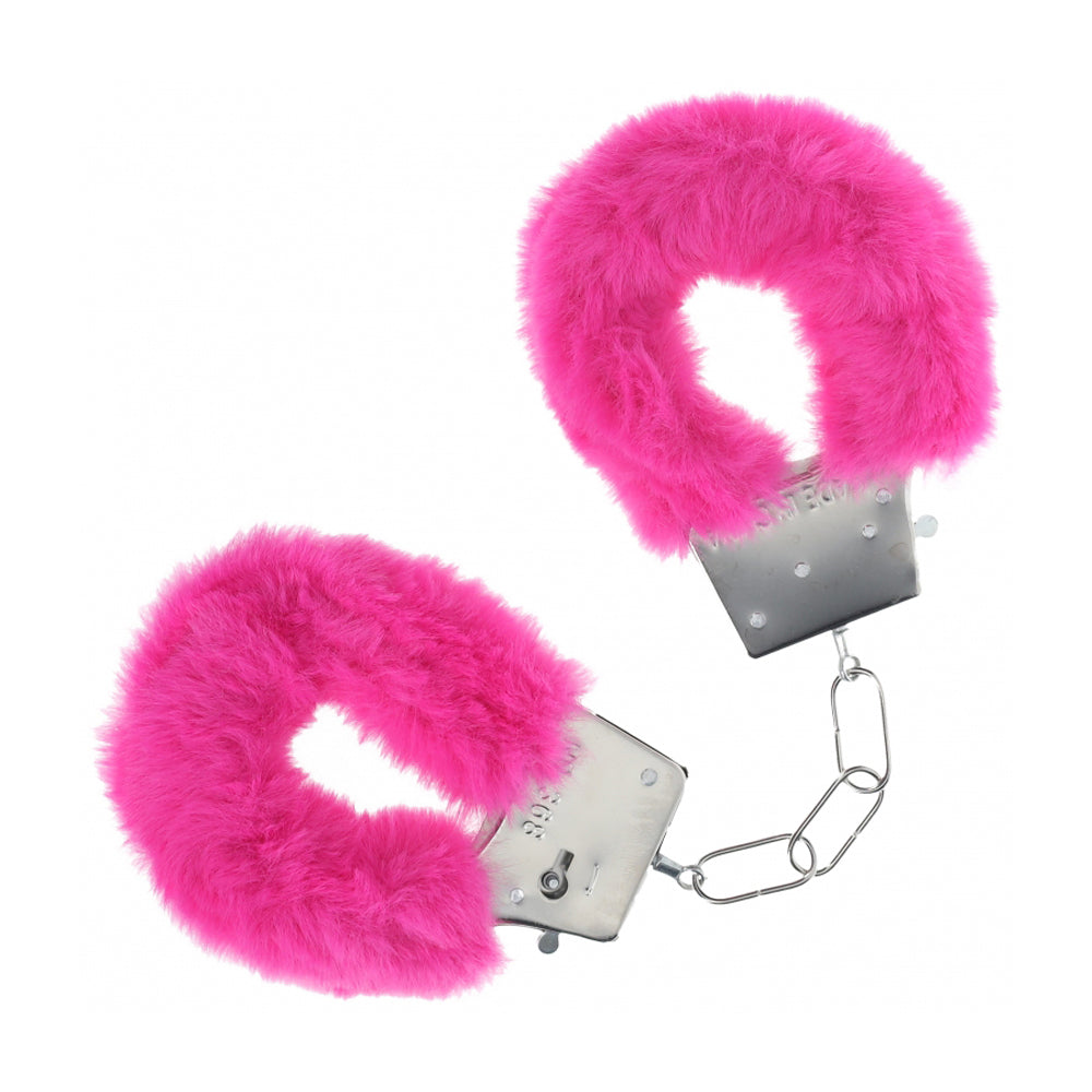 Ouch! Classic Fluffy Handcuffs Pink | 8714273058225 | Available at EroticWarehouse.com