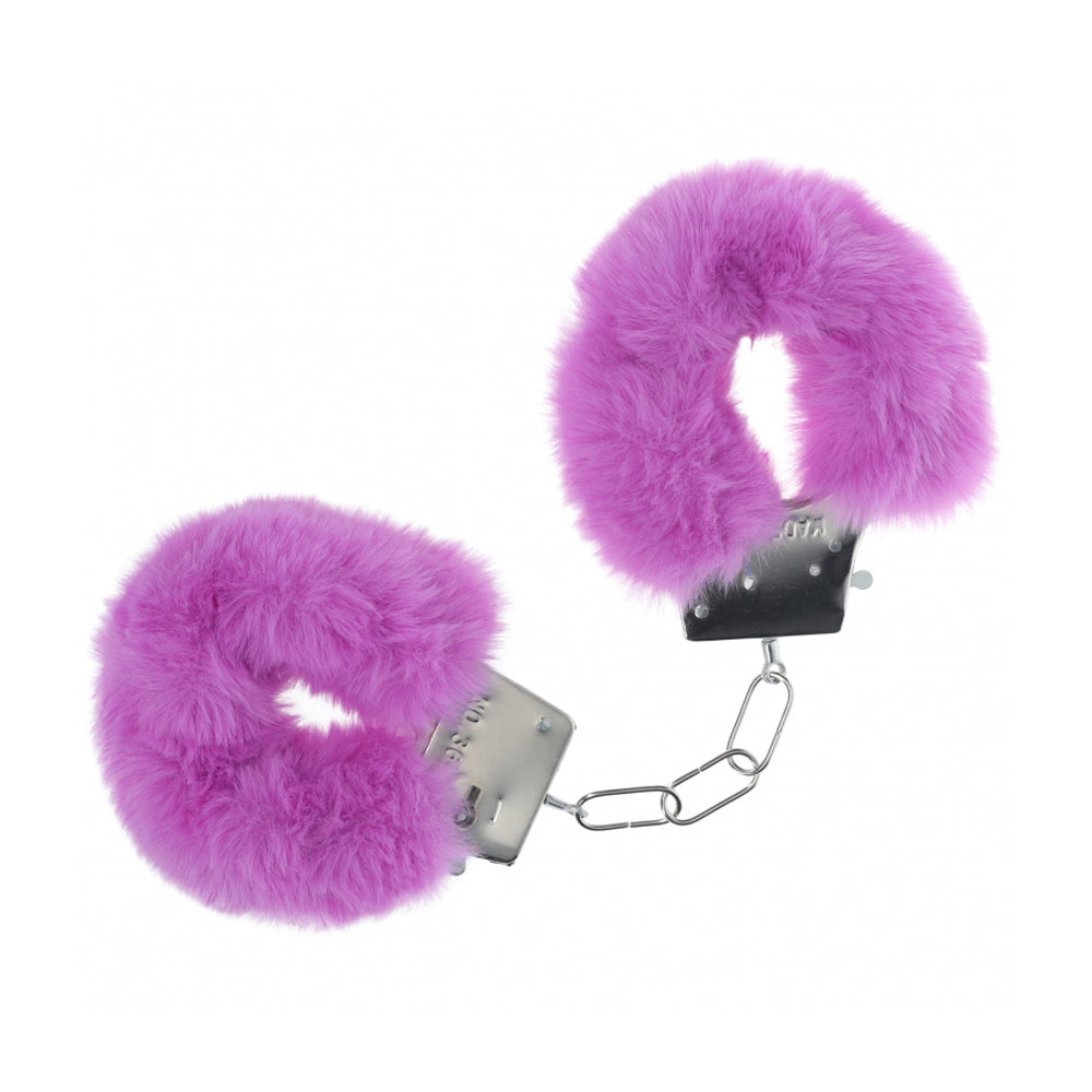 Ouch! Classic Fluffy Handcuffs Purple | 8714273058232 | Available at EroticWarehouse.com