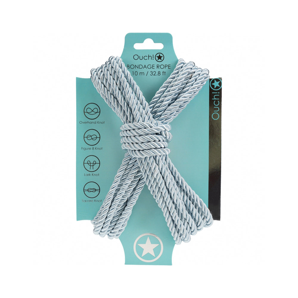 Ouch! Bondage Rope 10 Meter Nylon Powder Blue | 8714273059437 | Available at EroticWarehouse.com