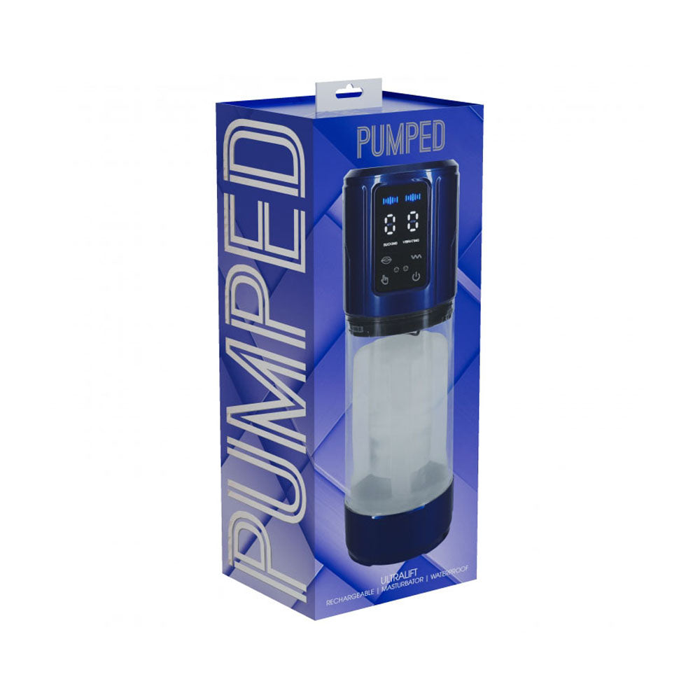 Pumped Ultralift Masturbator Metallic Blue | 8714273059598 | Available at EroticWarehouse.com