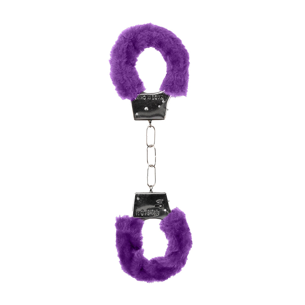 Ouch! Beginner's Handcuffs Furry Purple | 8714273074089 | Available at EroticWarehouse.com