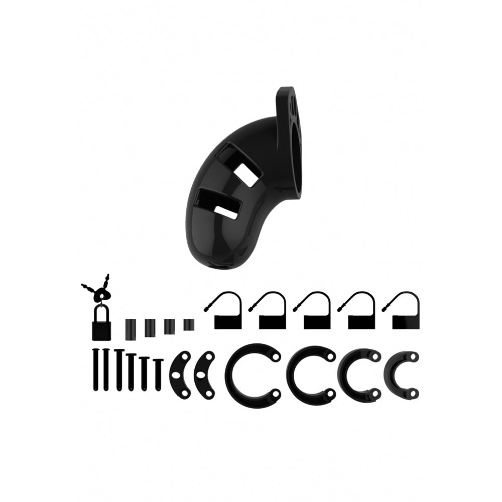 Mancage Model 01 Chastity 3.5'' Cock Cage Black | 8714273290489 | Available at EroticWarehouse.com