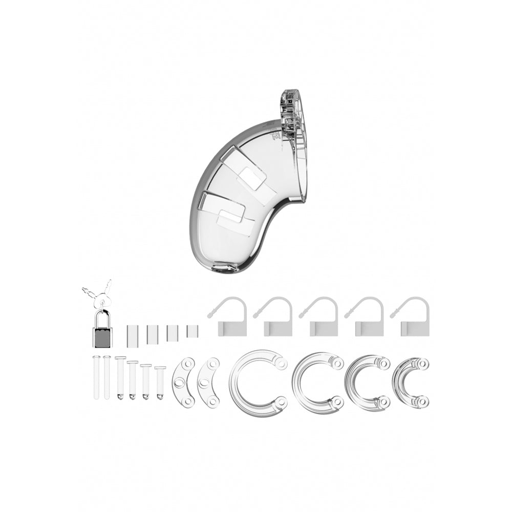 Mancage Model 01 Chastity 3.5'' Cock Cage Clear | 8714273290496 | Available at EroticWarehouse.com