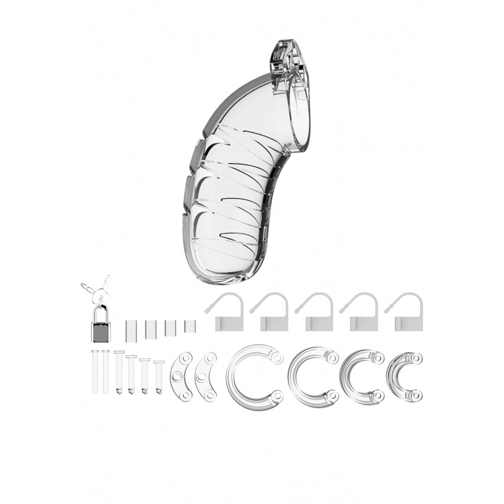 Mancage Model 04 Chastity 4.5'' Cock Cage Clear | 8714273290687 | Available at EroticWarehouse.com
