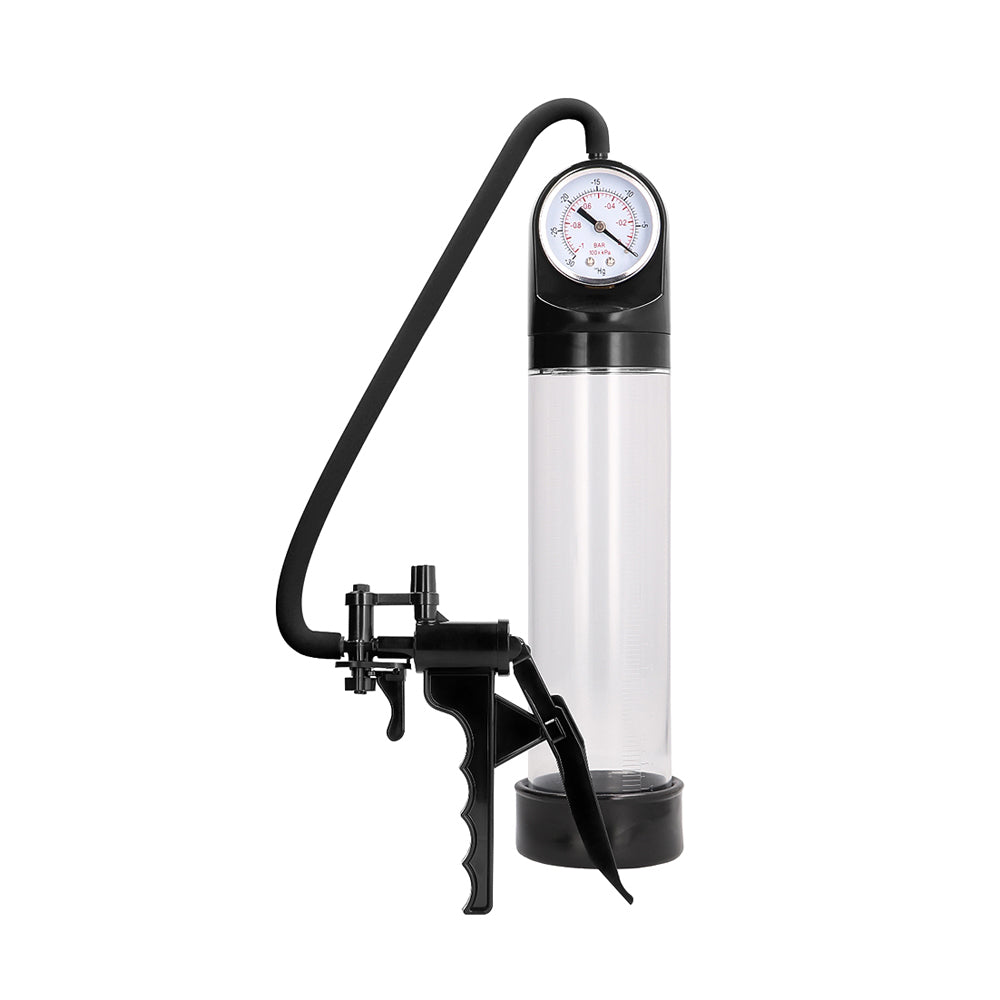 Elite Pump With Advanced Psi Gauge Transparent | 8714273292018 | Available at EroticWarehouse.com