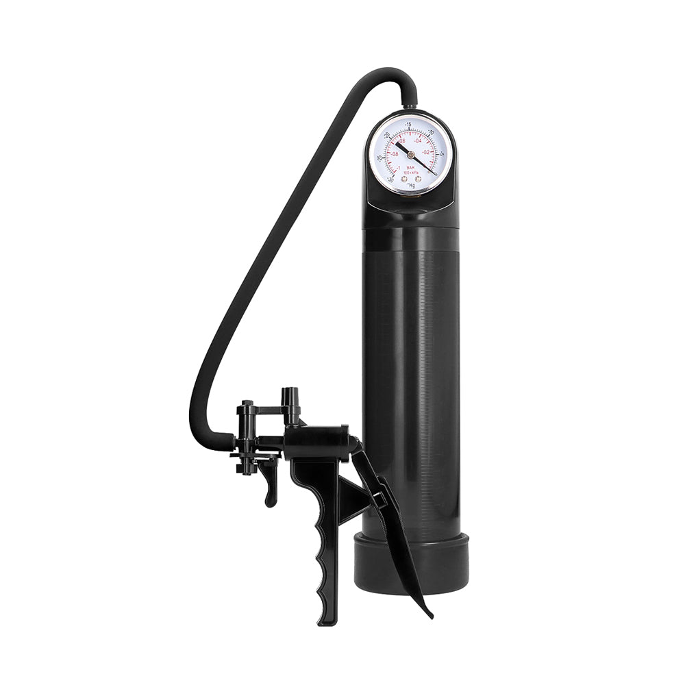 Elite Pump With Advanced Psi Gauge Black | 8714273292025 | Available at EroticWarehouse.com