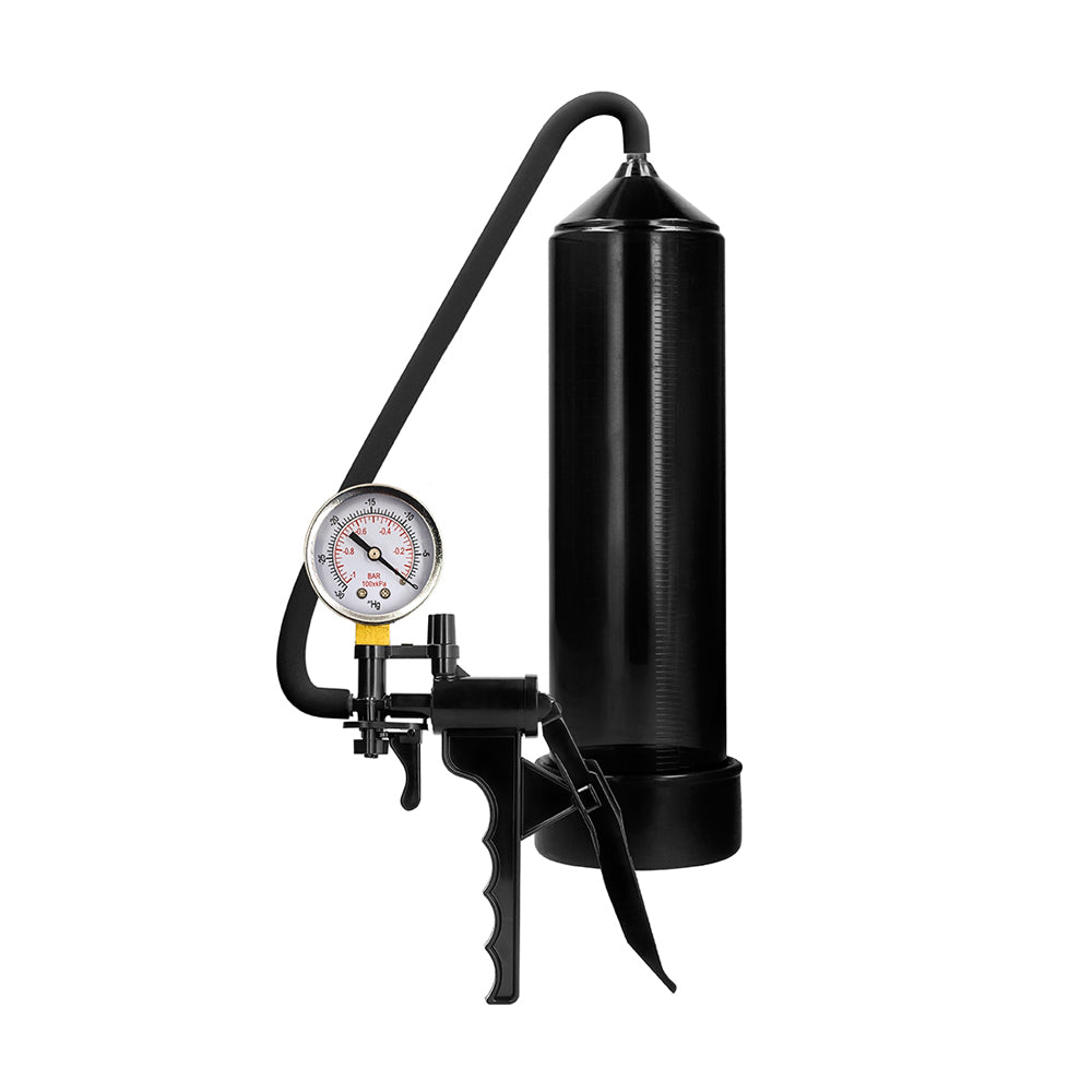 Pumped Elite Beginner Pump With Psi Gauge Black | 8714273504746 | Available at EroticWarehouse.com