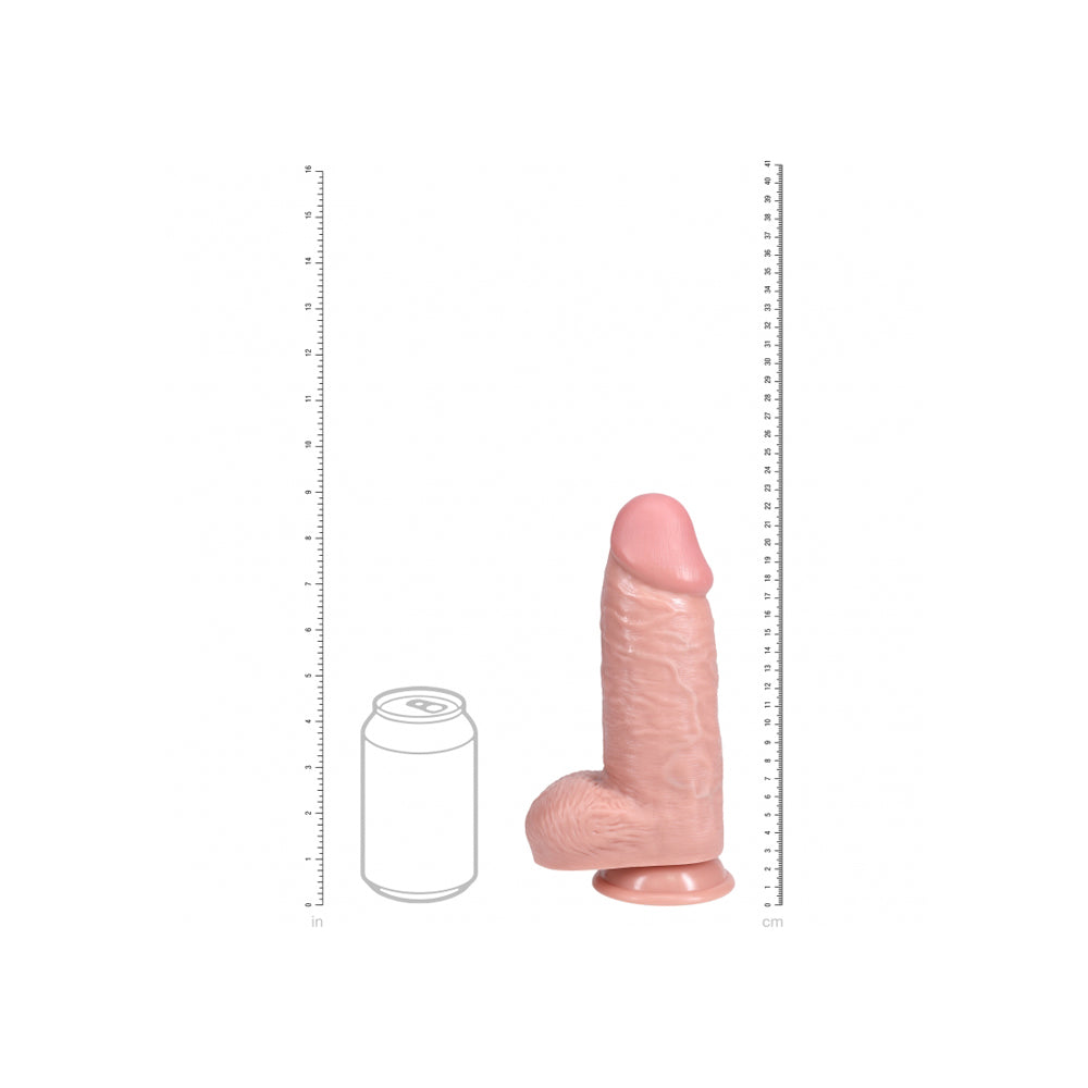Realrock Extra Thick Realistic Dildo With Balls 9" Flesh | 8714273505224 | Available at EroticWarehouse.com