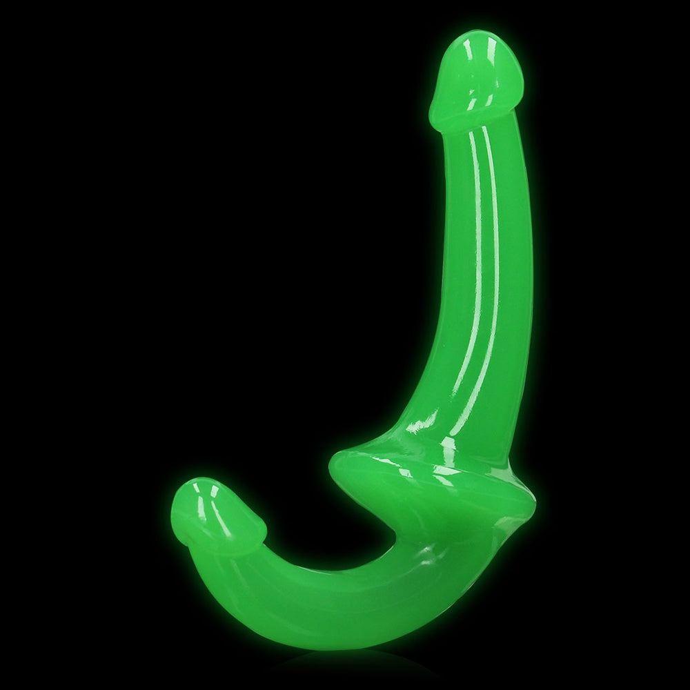 Realrock Glow In The Dark Strapless Strap-On 6'' Neon Green | 8714273520142 | Available at EroticWarehouse.com