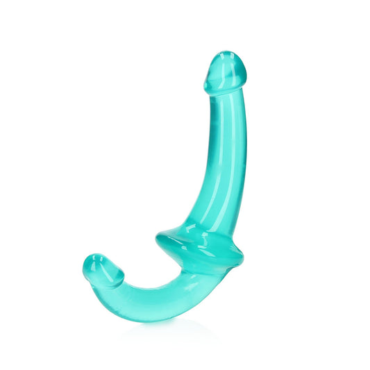 Realrock Crystal Clear Strapless Strap-On 6'' Turquoise | 8714273520821 | Available at EroticWarehouse.com