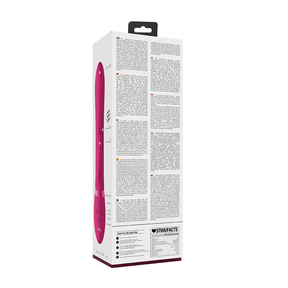 Vive Amoris Stimulating Beads Rabbit Pink | 8714273522283 | Available at EroticWarehouse.com