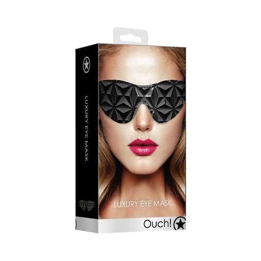 Ouch! Luxury Eye Mask Black | 8714273525307 | Available at EroticWarehouse.com
