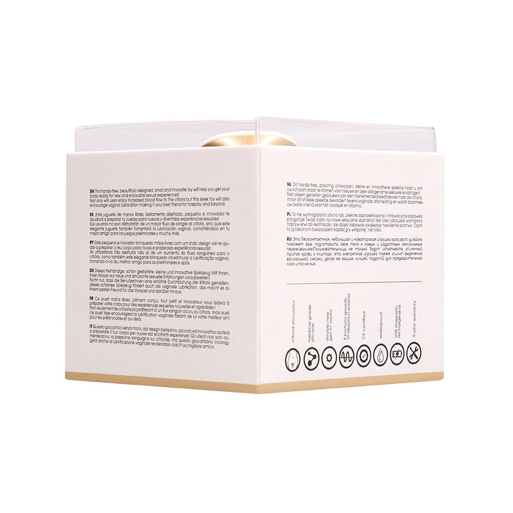 Twitch Hands Free Suction & Vibration Toy Gold | 8714273532084 | Available at EroticWarehouse.com