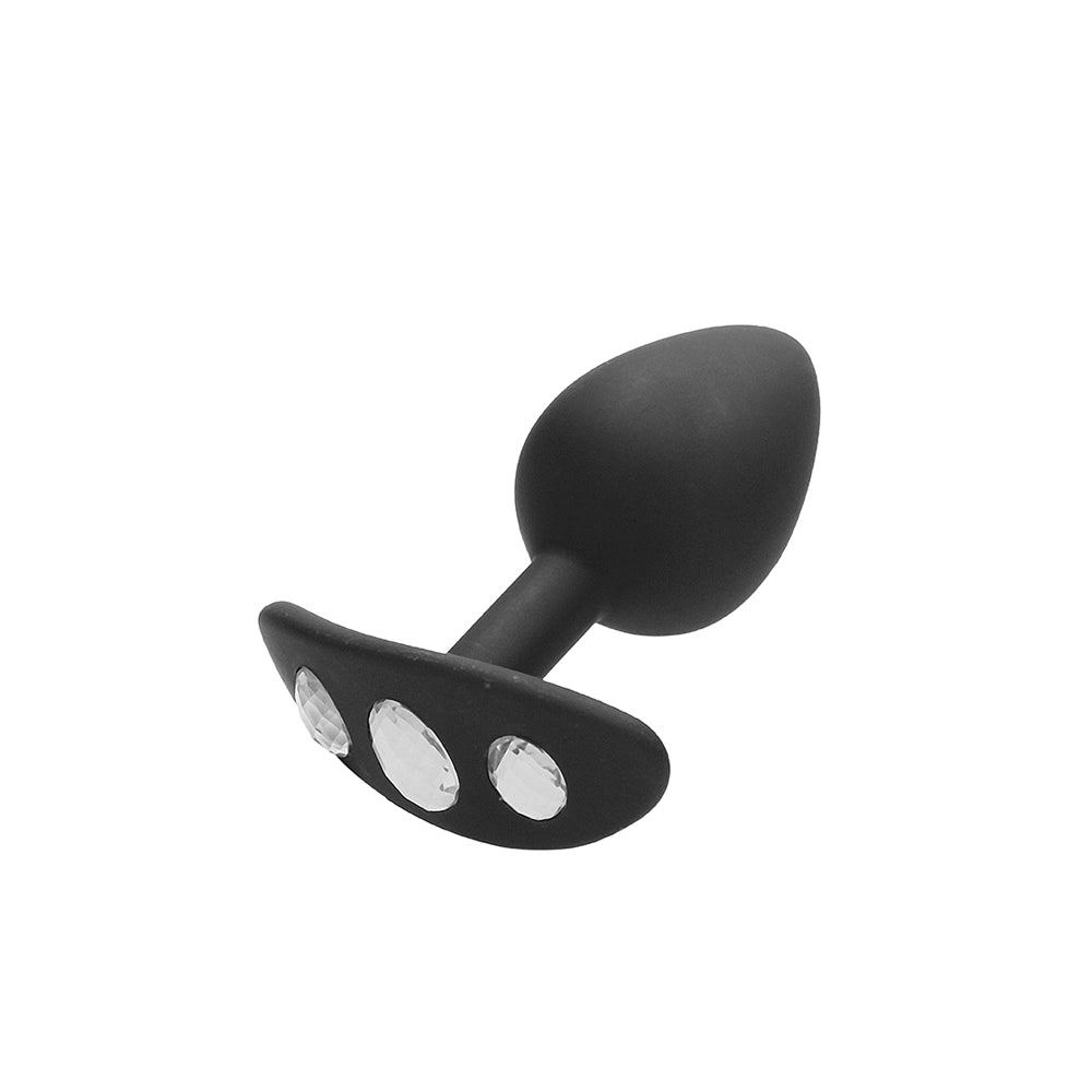 Ouch! Large Diamond Butt Plug With Handle Black | 8714273544131 | Available at EroticWarehouse.com