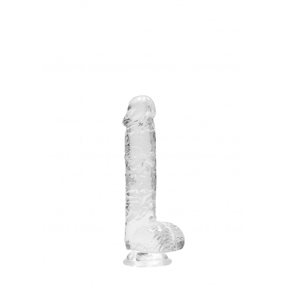 Realrock 6" Realistic Dildo With Balls Transparent | 8714273544353 | Available at EroticWarehouse.com
