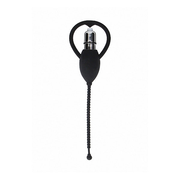 Urethral Sounding Vibrating Bullet Plug Black | 8714273548047 | Available at EroticWarehouse.com