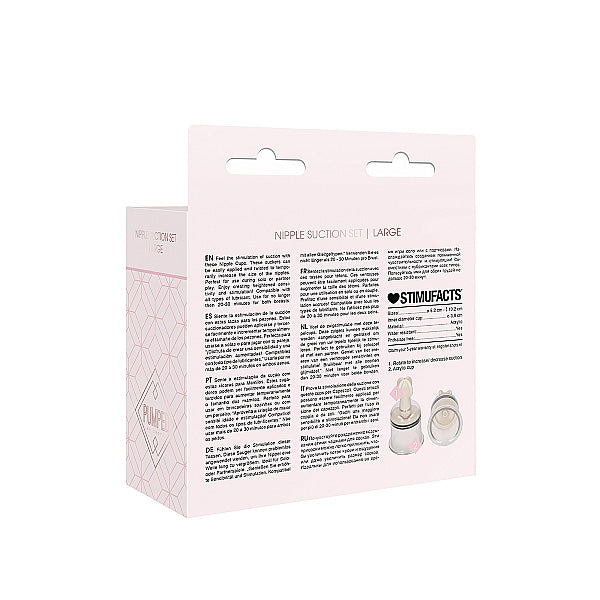 Nipple Suction Set Large Transparent | 8714273548436 | Available at EroticWarehouse.com