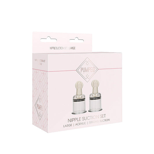 Nipple Suction Set Large Transparent | 8714273548436 | Available at EroticWarehouse.com