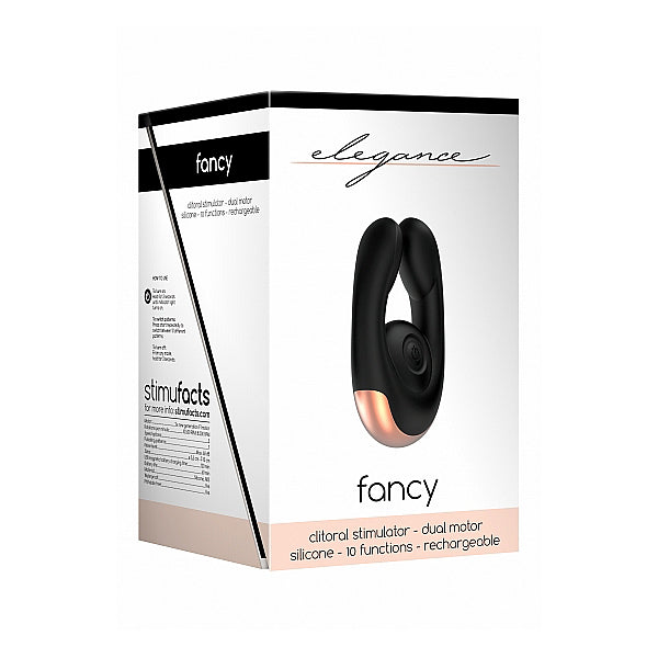 Elegance Dual Motor Clitoral Stimulator Fancy Black | 8714273925145 | Available at EroticWarehouse.com