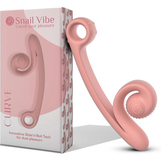 Snail Vibe Curve Peach | 8720615764365 | Available at EroticWarehouse.com