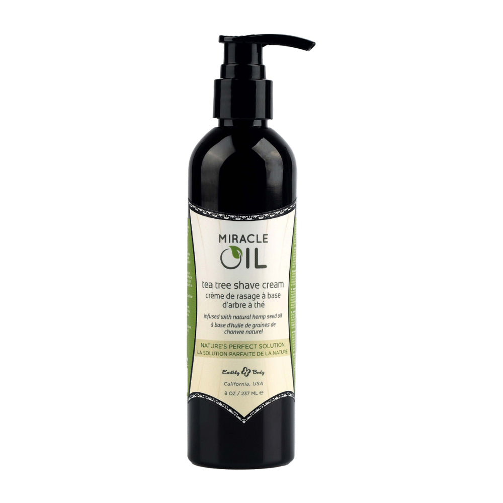 Miracle Oil Tea Tree Shave Cream 8 oz. | 879959004946 | Available at EroticWarehouse.com