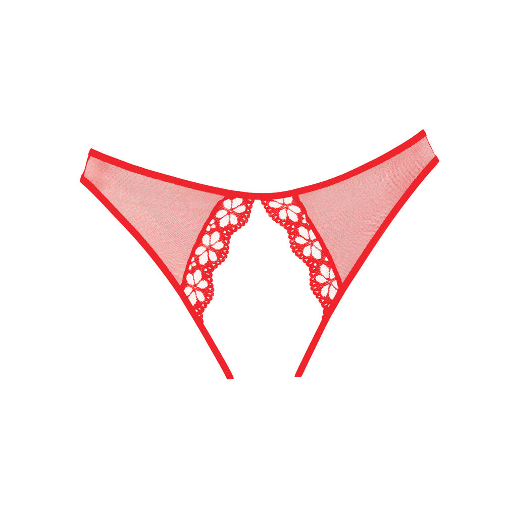 Adore Mirabelle Plum Panty One Size Red | 883045913029 | Available at EroticWarehouse.com