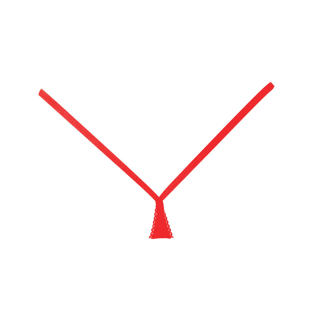 Adore Between The Cheats Wetlook Panty One Size Red | 883045913098 | Available at EroticWarehouse.com