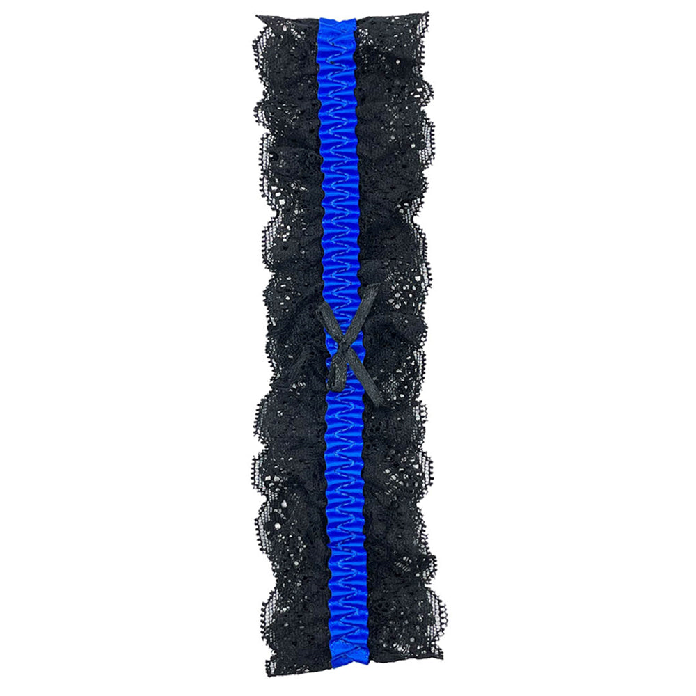 Lace Garter Black/Blue O/S | 8932130201175 | Available at EroticWarehouse.com