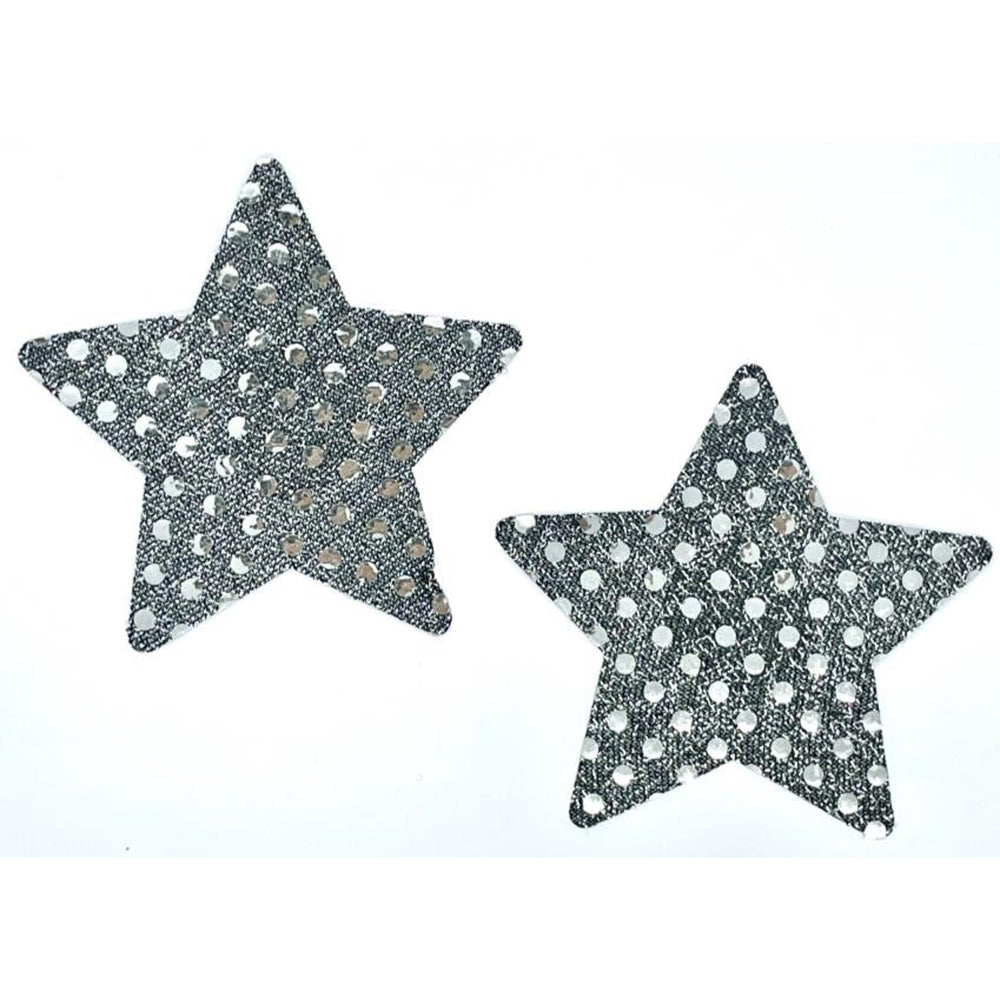 Sequence Star Pasties Silver O/S | 8932130201274 | Available at EroticWarehouse.com