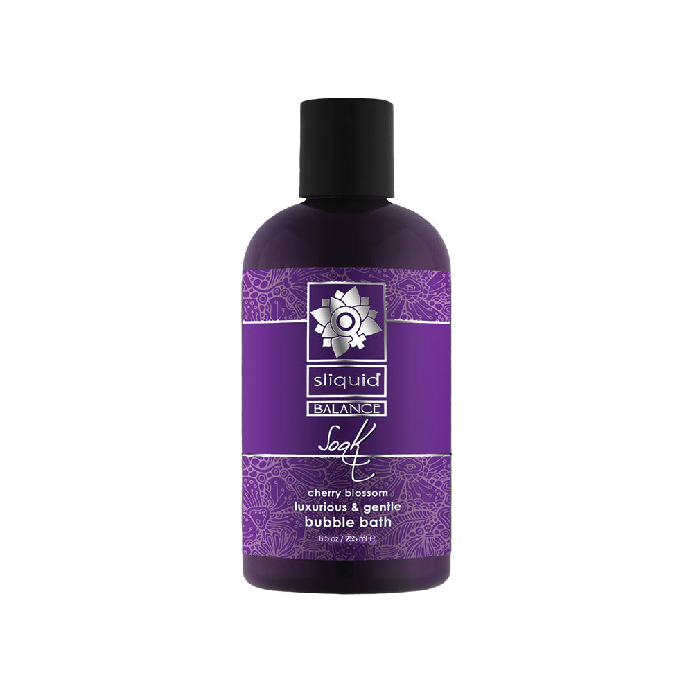 Sliquid Soak Bubble Bath Cherry Blossom 8.5 oz. | 894147000562 | Available at EroticWarehouse.com