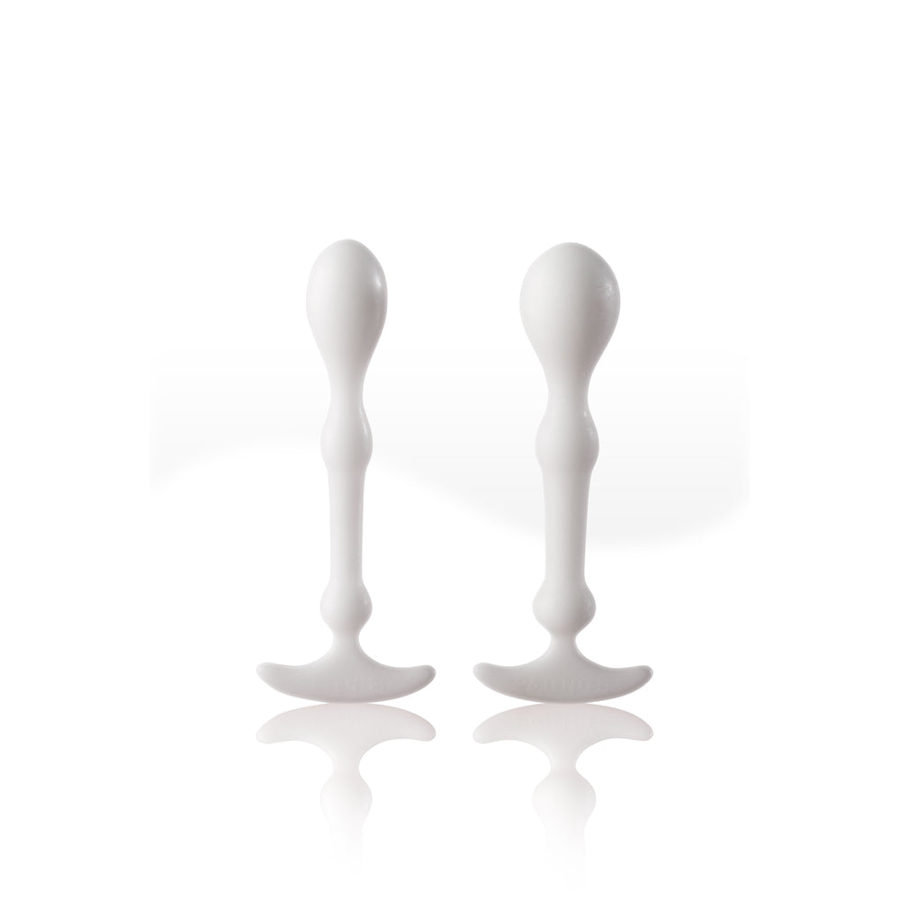Peridise Butt Plugs Set of 2 - Wht | 894757001973 | Available at EroticWarehouse.com