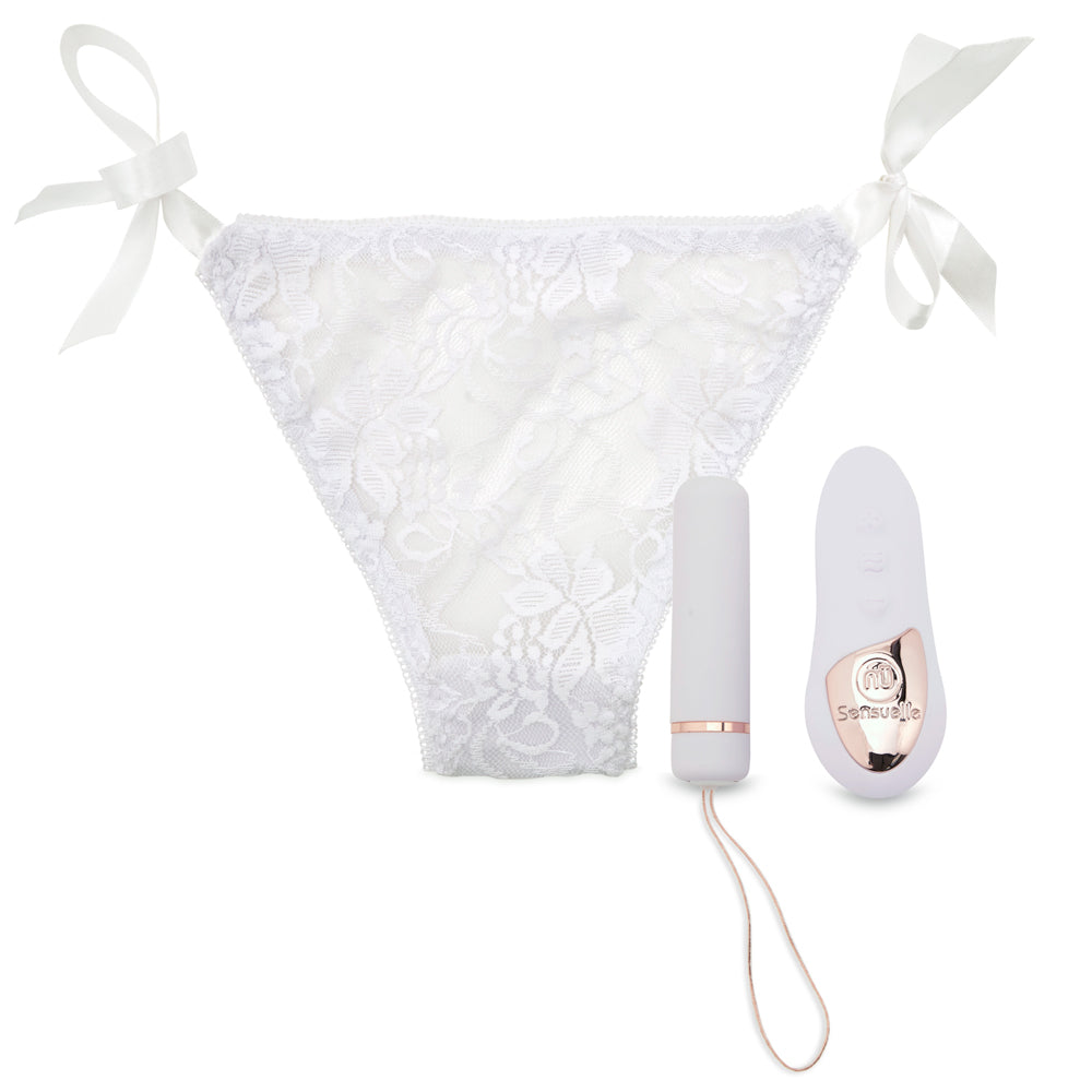 Nu Sensuelle Pleasure Panty White | 9342851002422 | Available at EroticWarehouse.com