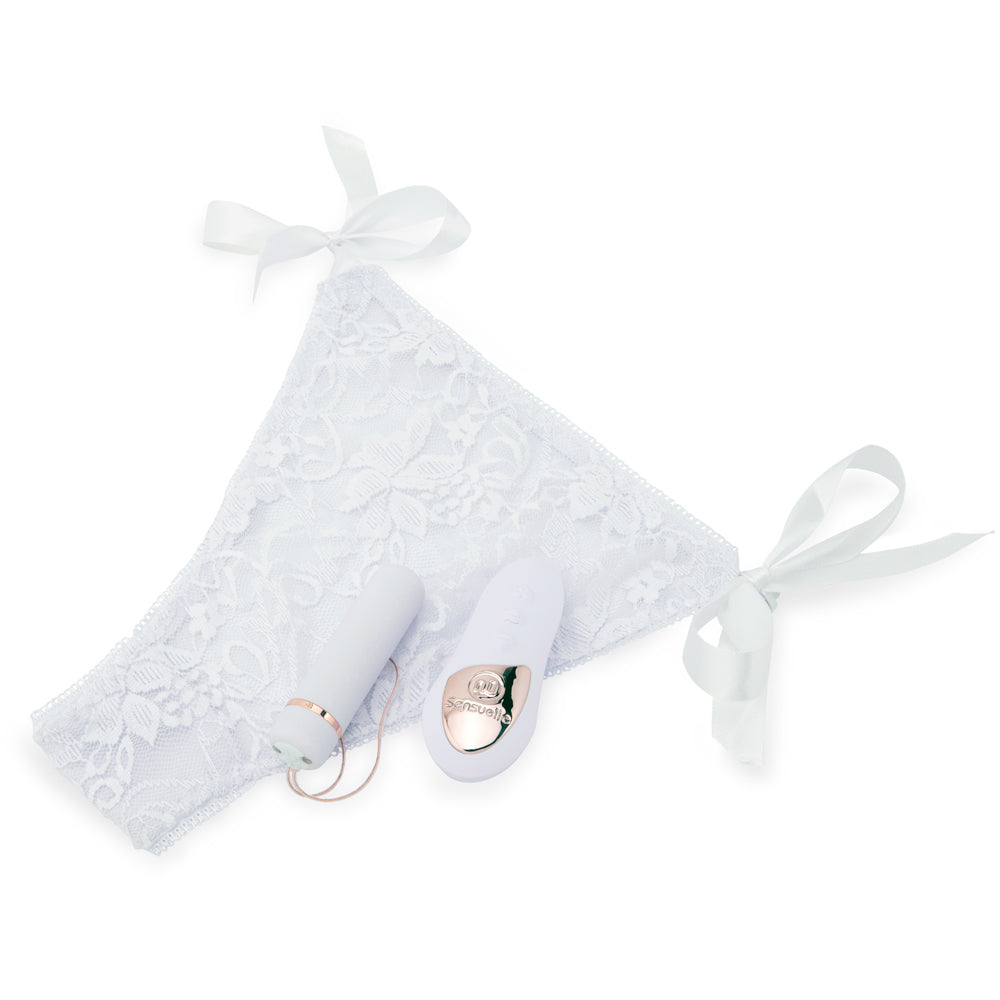 Nu Sensuelle Pleasure Panty White | 9342851002422 | Available at EroticWarehouse.com