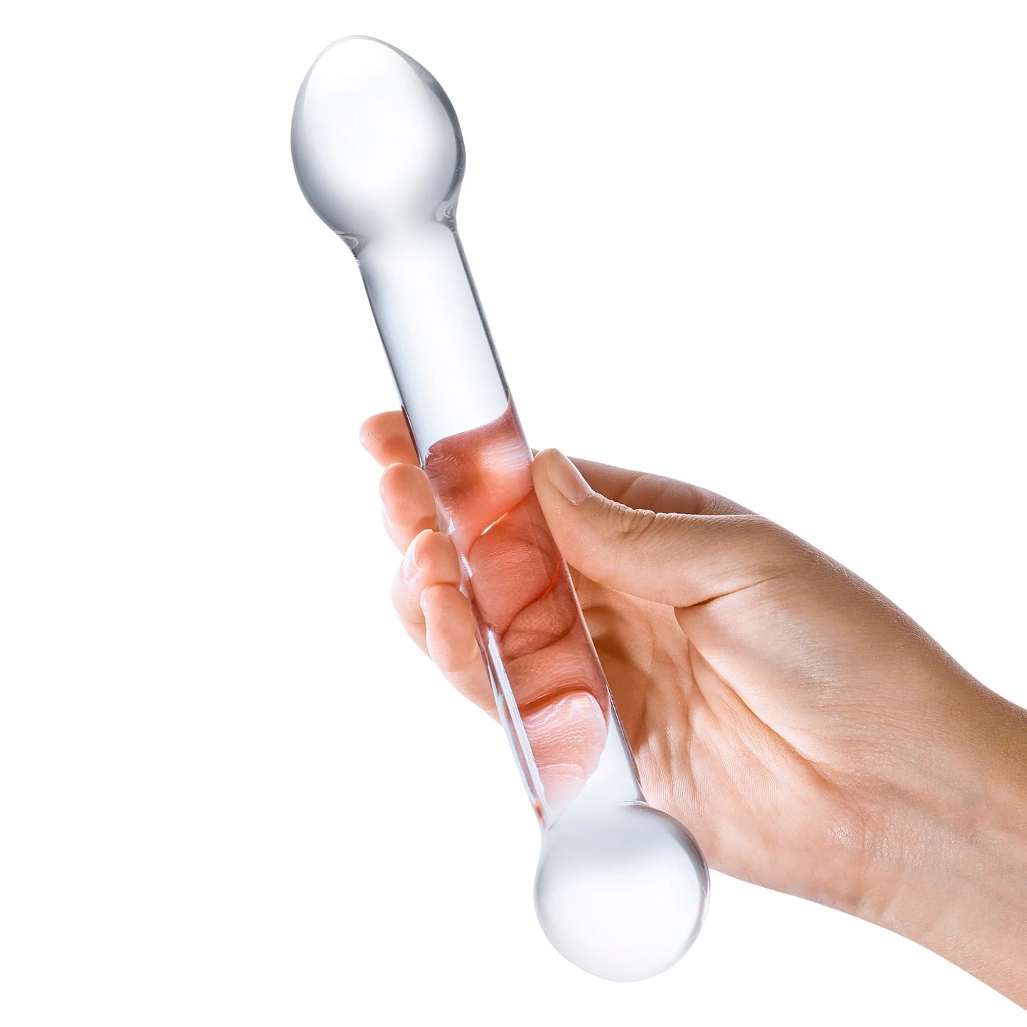 7 Inch Curved Glass G-Spot And Prostate Stimulator | 4890808169681 | Available at EroticWarehouse.com