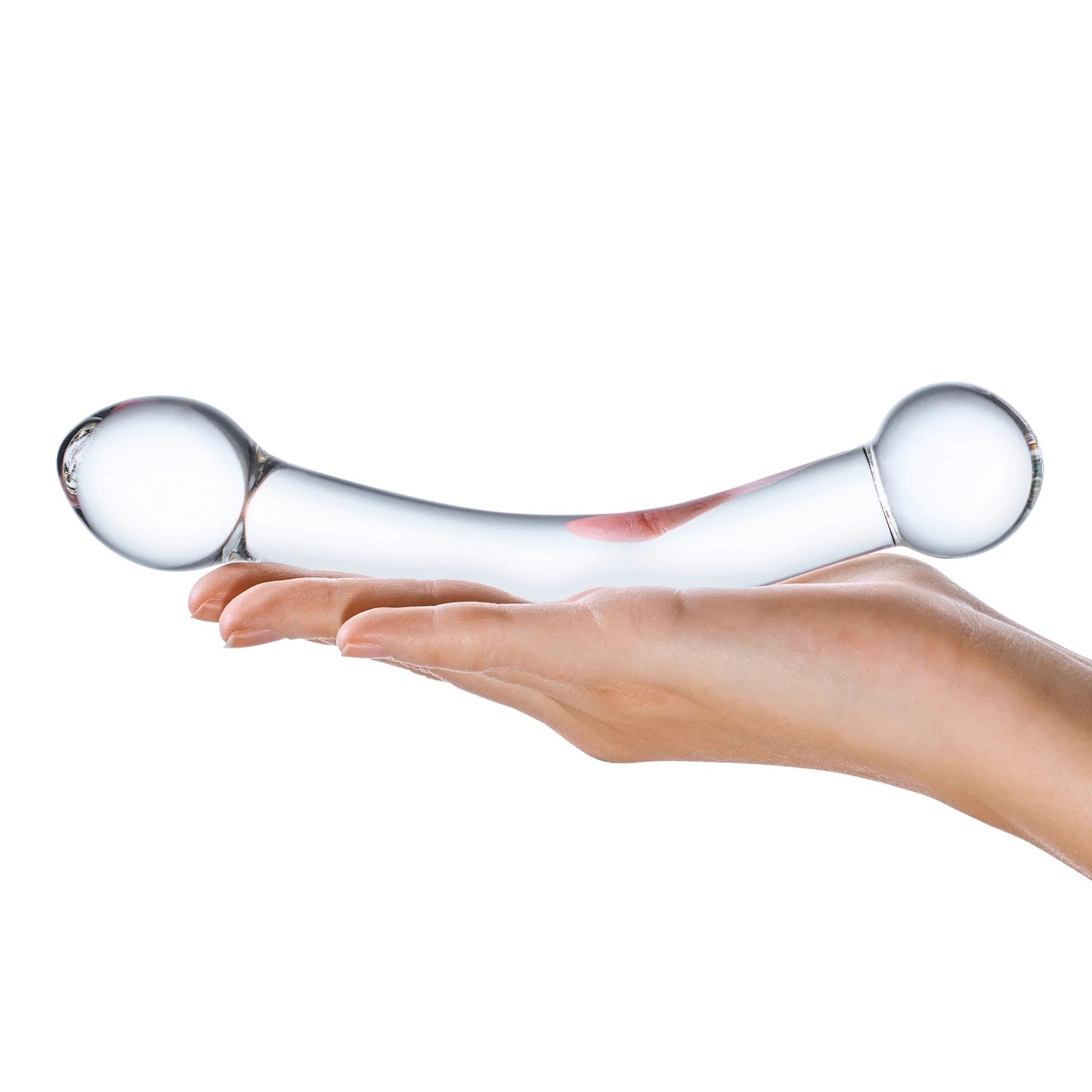 7 Inch Curved Glass G-Spot And Prostate Stimulator | 4890808169681 | Available at EroticWarehouse.com