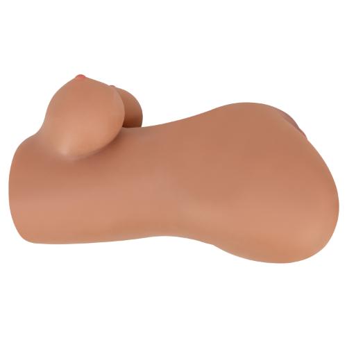 Hannah the Realistic Pussy And Ass Double Masturbator - Brown | 6959532360141 | Available at EroticWarehouse.com