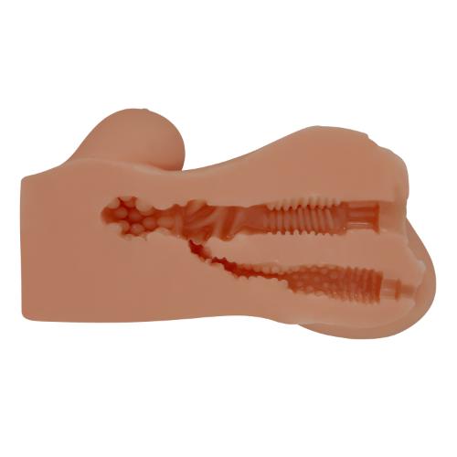 Hannah the Realistic Pussy And Ass Double Masturbator - Brown | 6959532360141 | Available at EroticWarehouse.com