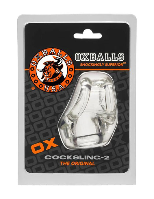 Cocksling 2 - Clear - By Oxballs | 840215100146 | Available at EroticWarehouse.com