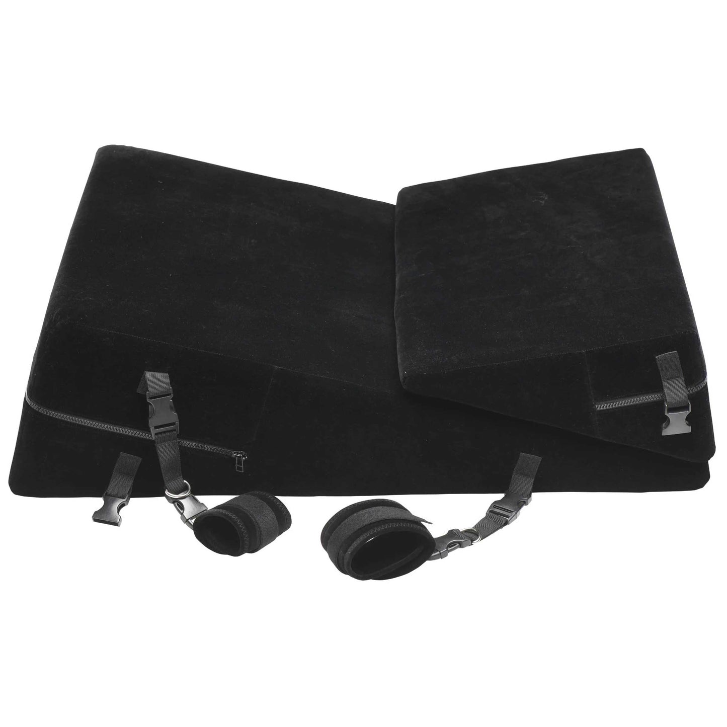 Bondage Cushion Set Bondage Foam Wedge Pillow Set - Black | 848518051844 | Available at EroticWarehouse.com