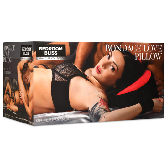 Bondage Love Pillow - Black/red | 848518054203 | Available at EroticWarehouse.com