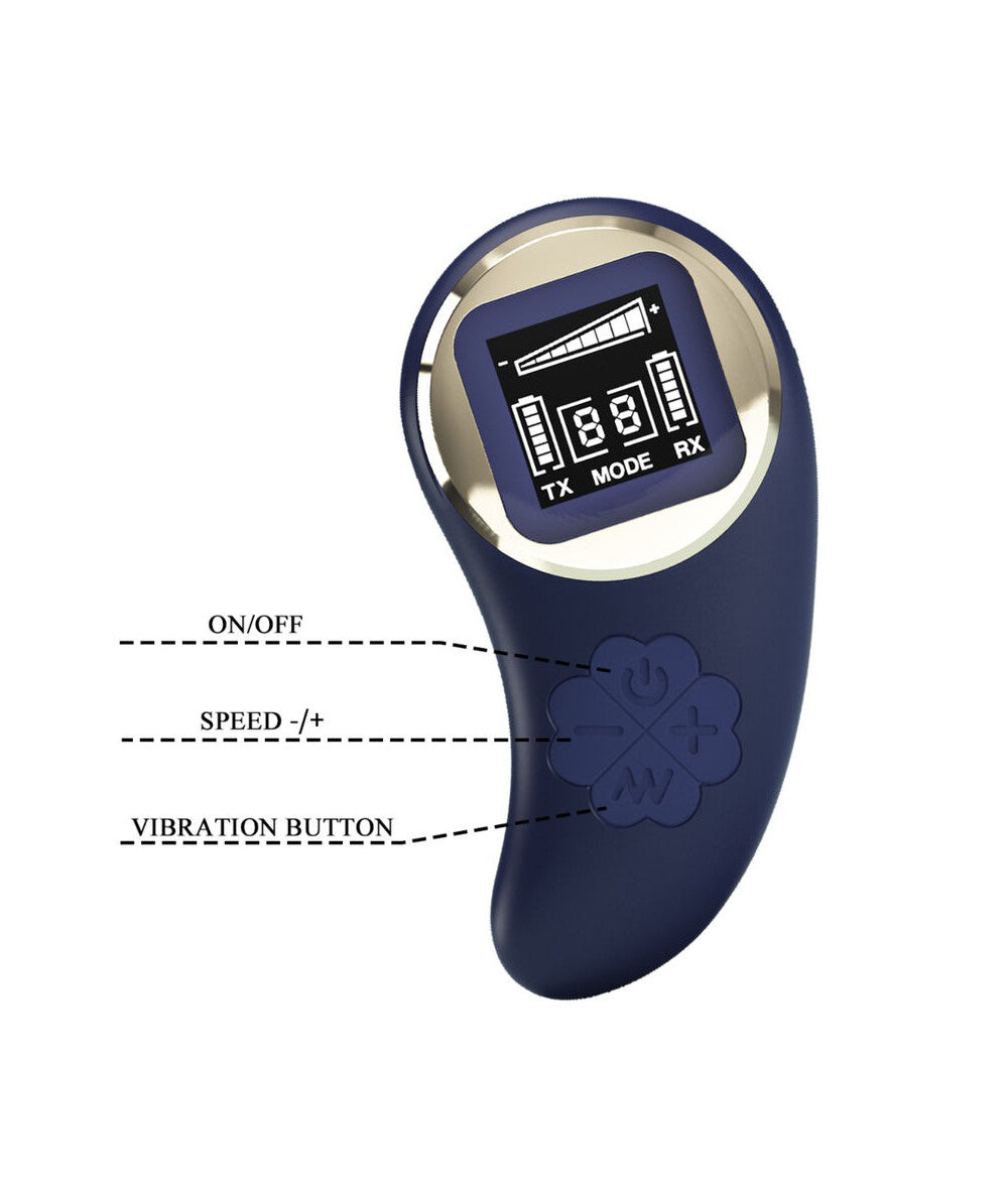 Mina Vibrating Remote Control Egg - Blue | 6959532334579 | Available at EroticWarehouse.com