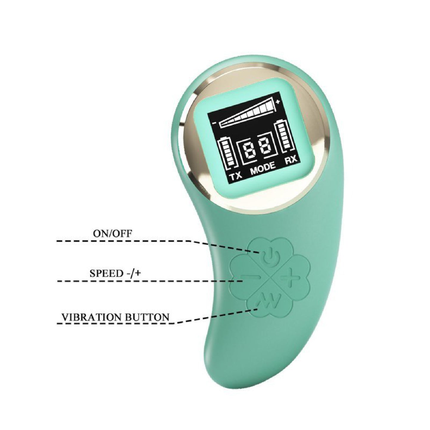 Mina Vibrating Remote Control Egg - Turquoise | 6959532335446 | Available at EroticWarehouse.com