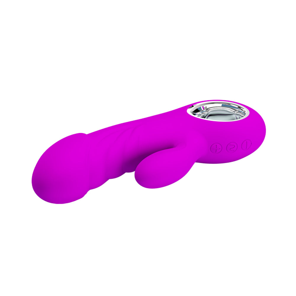 Pretty Love Ansel Rabbit Vibe - Fuchsia | 6959532330885 | Available at EroticWarehouse.com