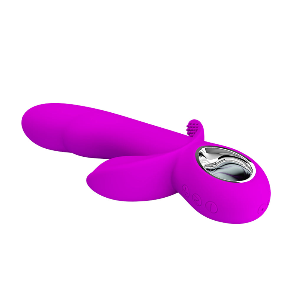 Pretty Love Humphrey Bendable Front and Back Rabbit - Fuchsia | 6959532321937 | Available at EroticWarehouse.com