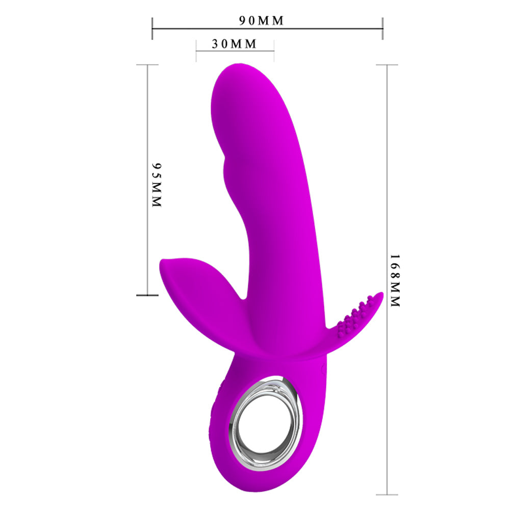 Pretty Love Humphrey Bendable Front and Back Rabbit - Fuchsia | 6959532321937 | Available at EroticWarehouse.com
