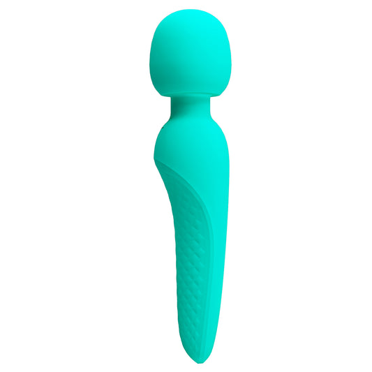 Meredith Super Soft Silicone Wand - Turquoise | 6959532334913 | Available at EroticWarehouse.com